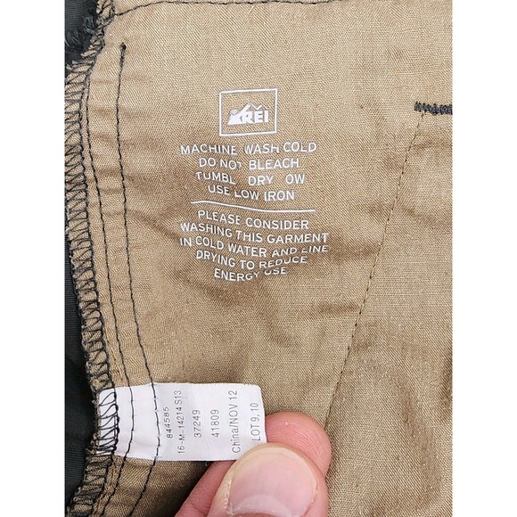 REI Cargo Shorts Men's 36 Gray Nylon 10" Performance Quick Dry Outdoors Hiking - Picture 4 of 5